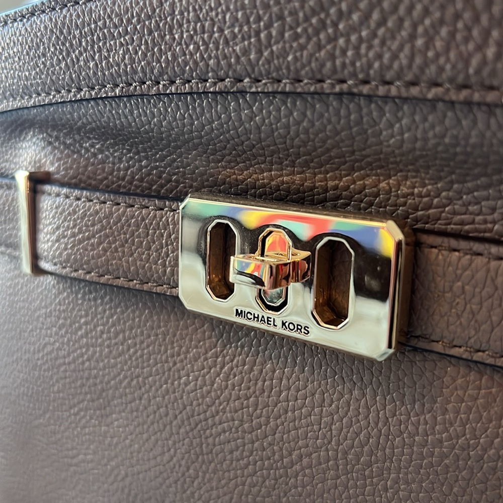 Leather Top-Handle Satchel - Picture 2 of 5